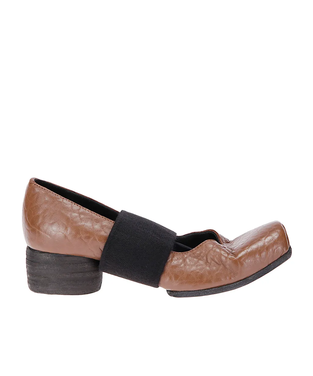 Strapped Heeled Ballet Shoes