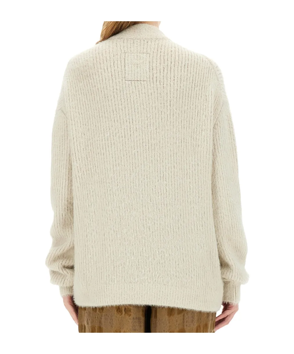 Long-Sleeved Knitted Cardigan