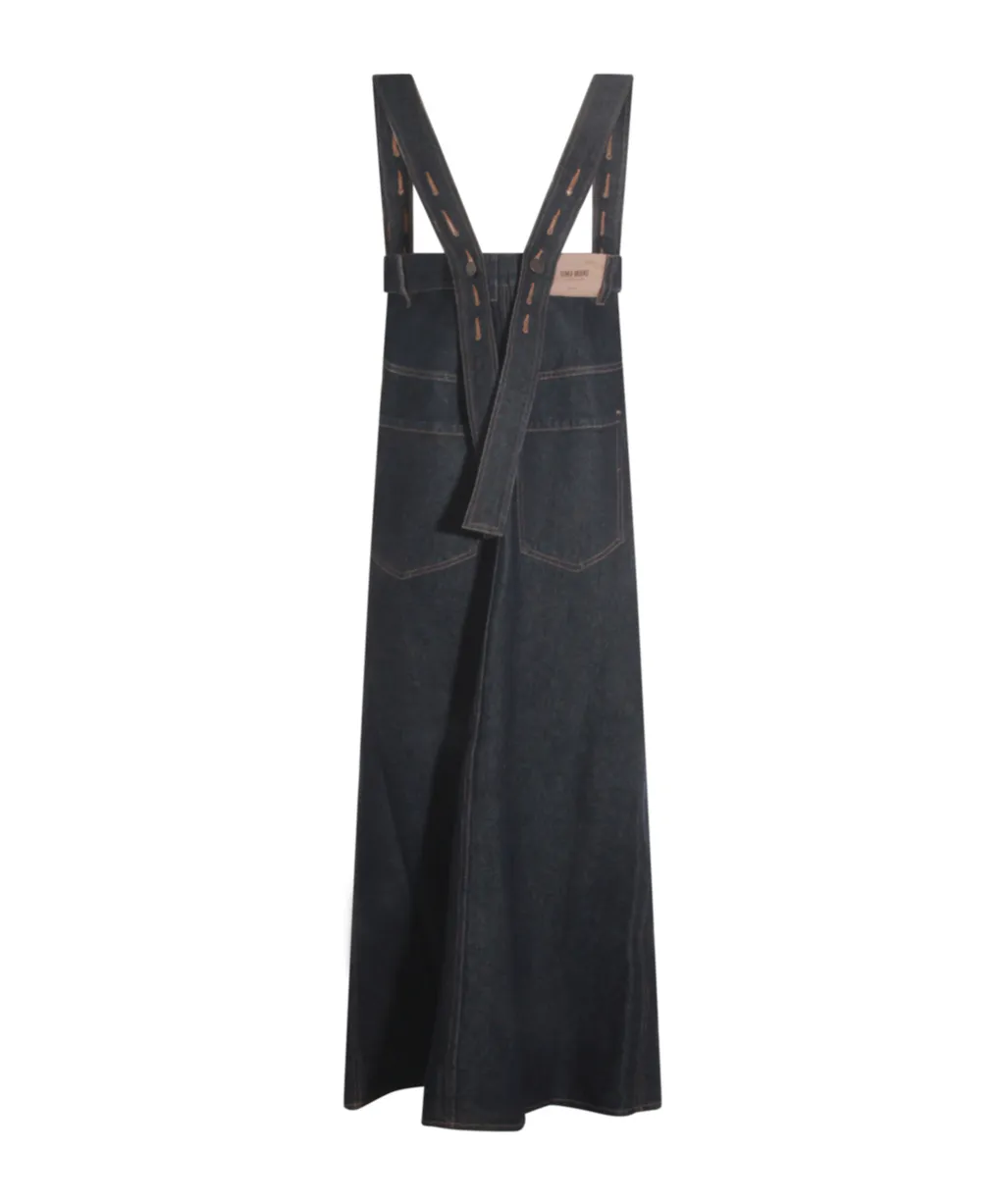 Jane Strap Denim Skirt
