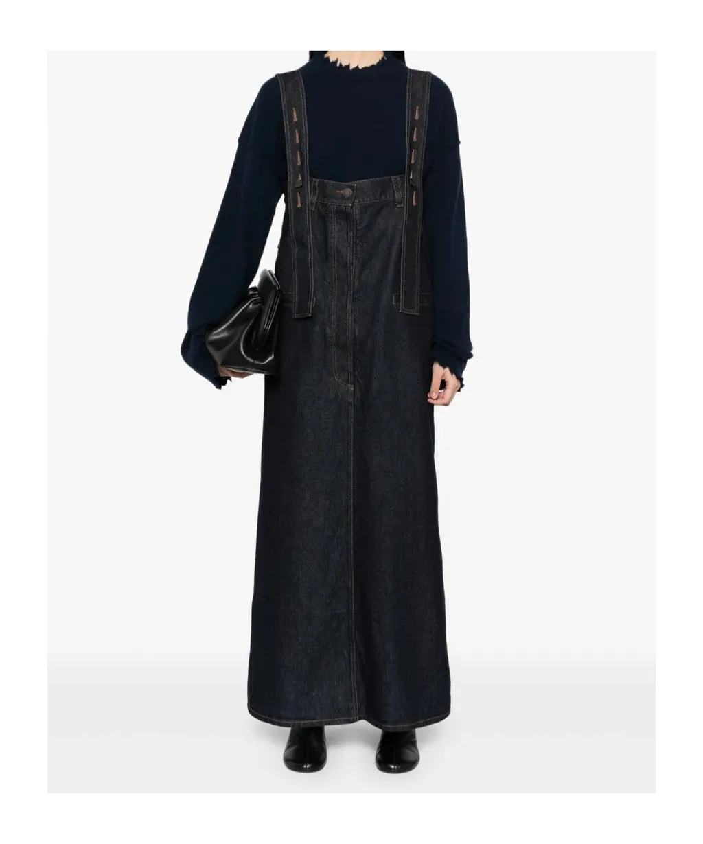 Denim Overalls Skirt