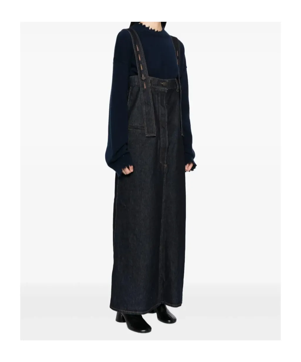 Denim Overalls Skirt