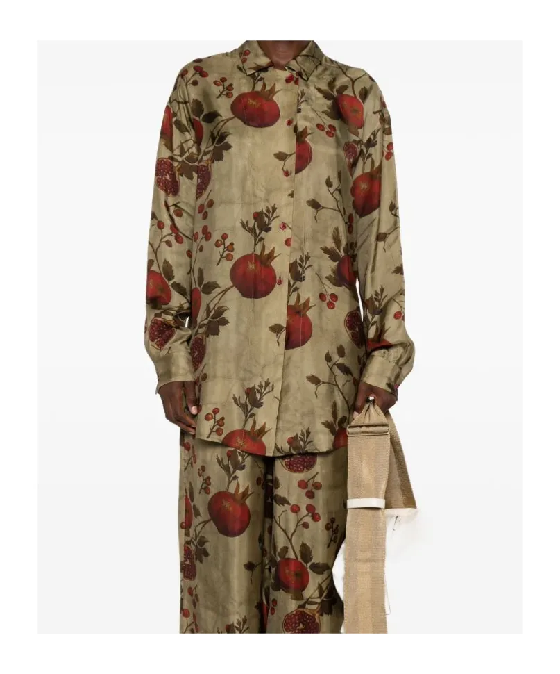 Pomegranate-Print Shirt
