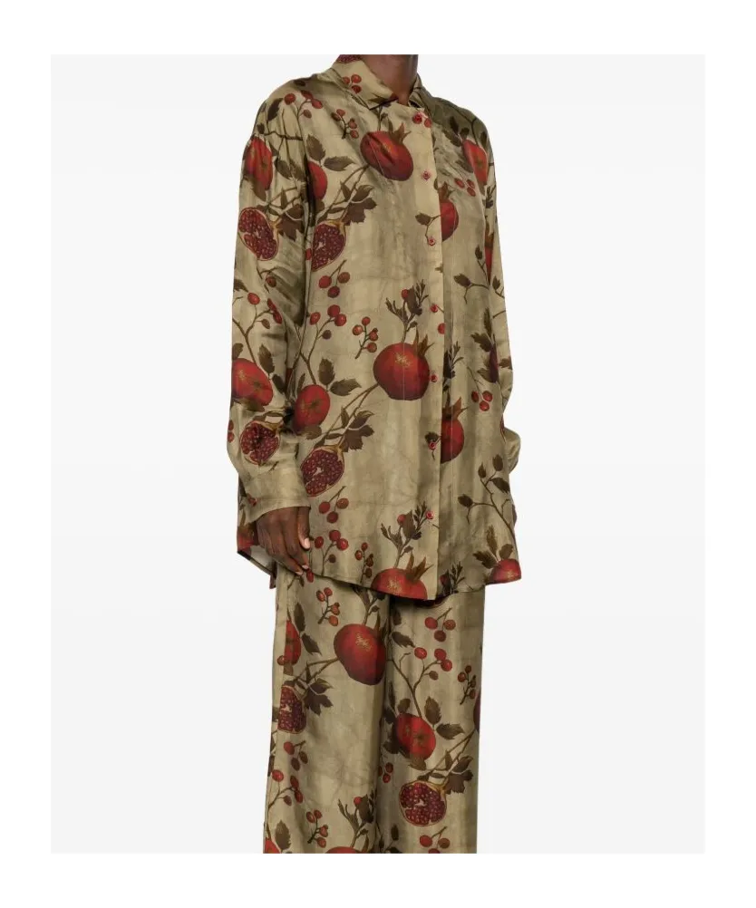 Pomegranate-Print Shirt