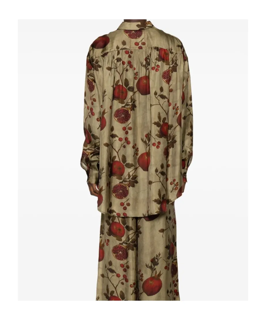 Pomegranate-Print Shirt