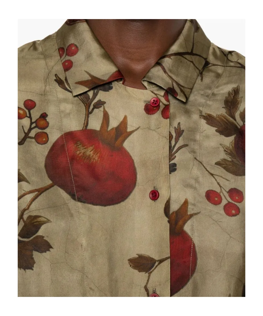 Pomegranate-Print Shirt