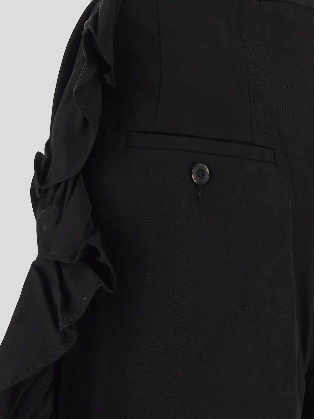 Ruffled Trim Trousers