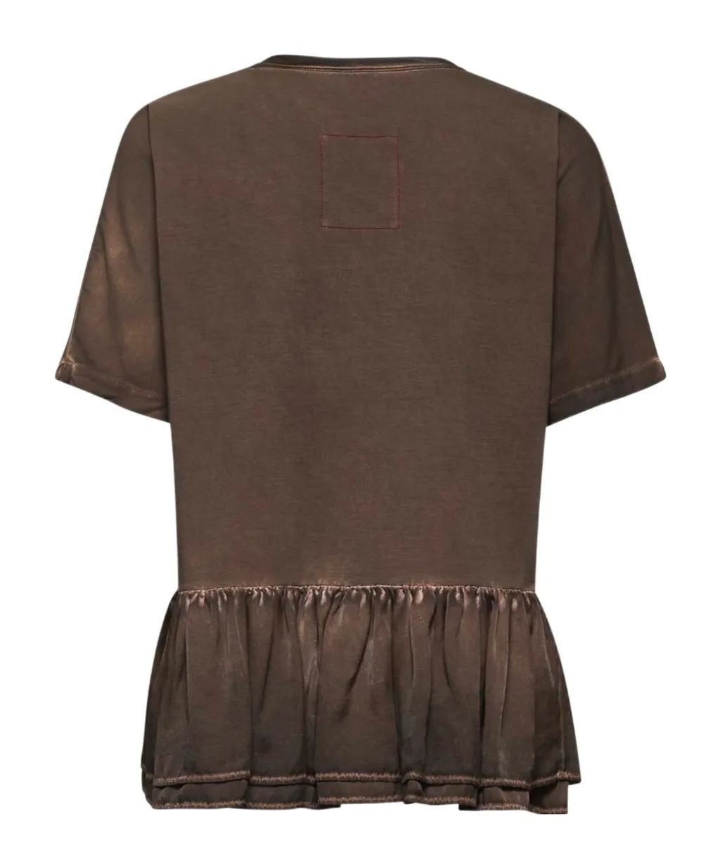 Round Collar And Trumpet T-Shirt