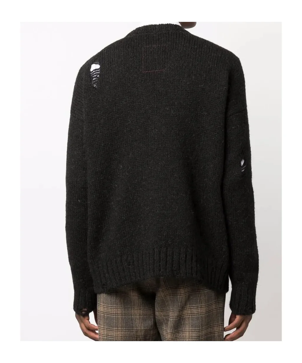 Long-Sleeved Knitted Cardigan