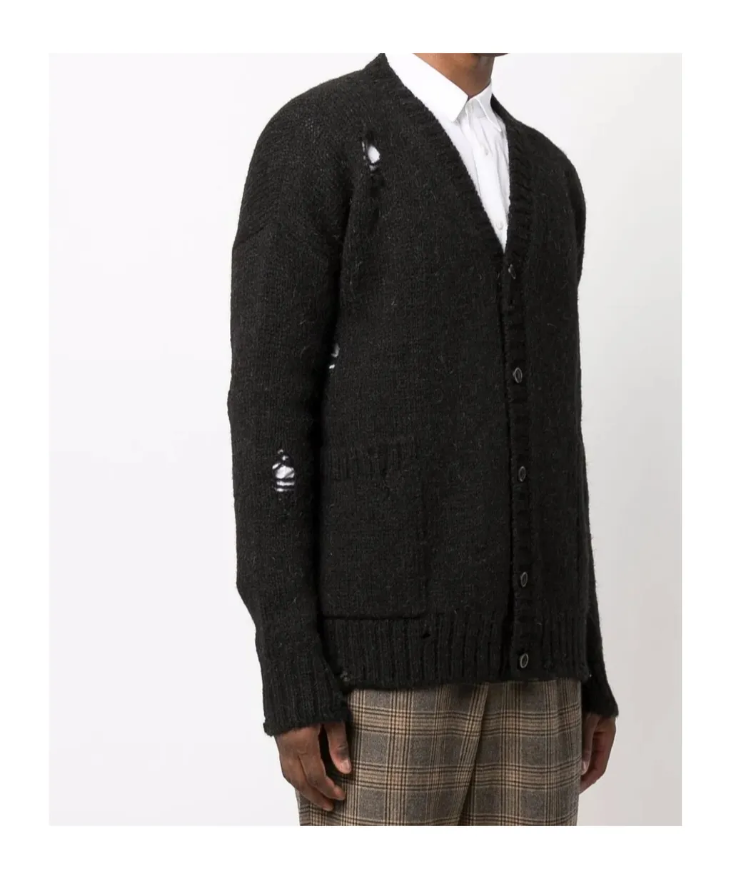 Long-Sleeved Knitted Cardigan