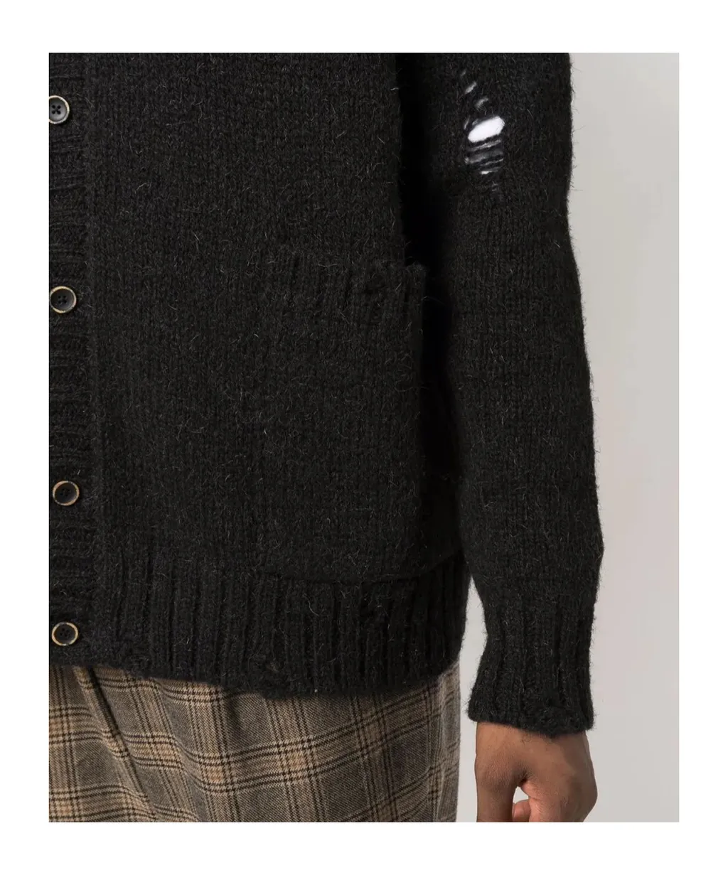 Long-Sleeved Knitted Cardigan