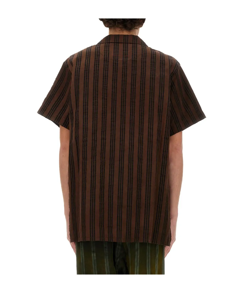 Short-Sleeved Striped Shirt