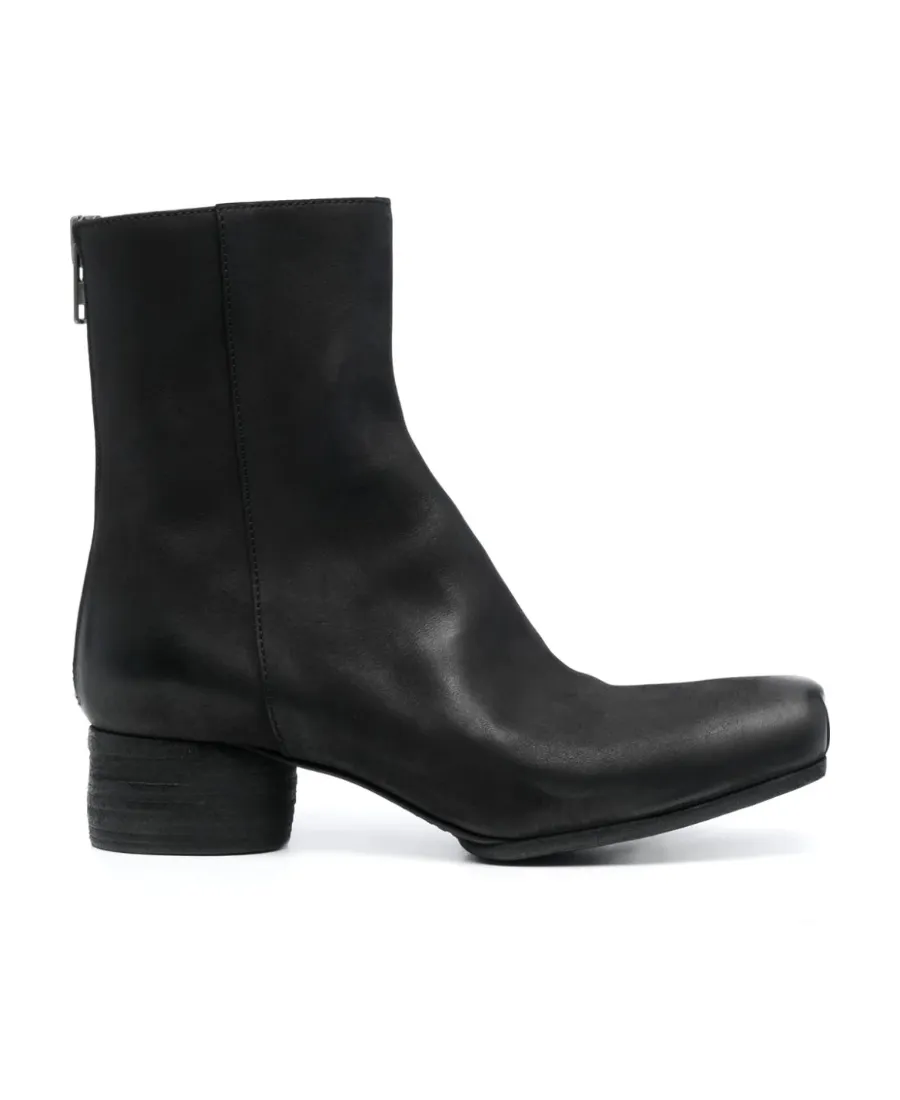 45Mm Zip-Up Leather Ankle Boots