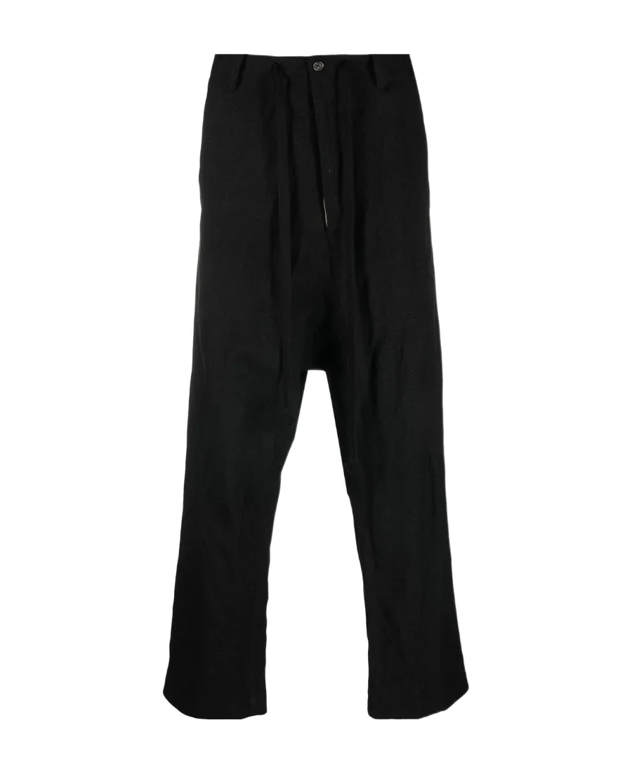 Drop Crotch Drawstring Trousers