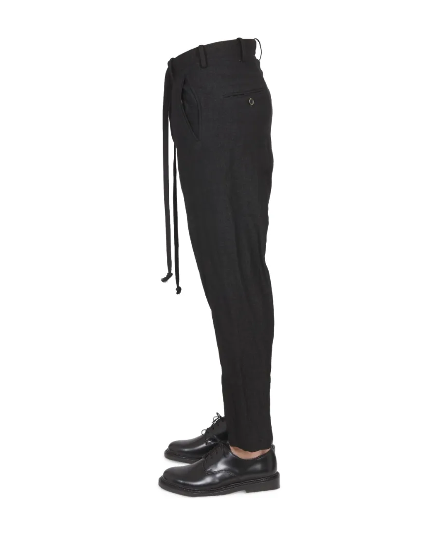 Drop Crotch Drawstring Trousers