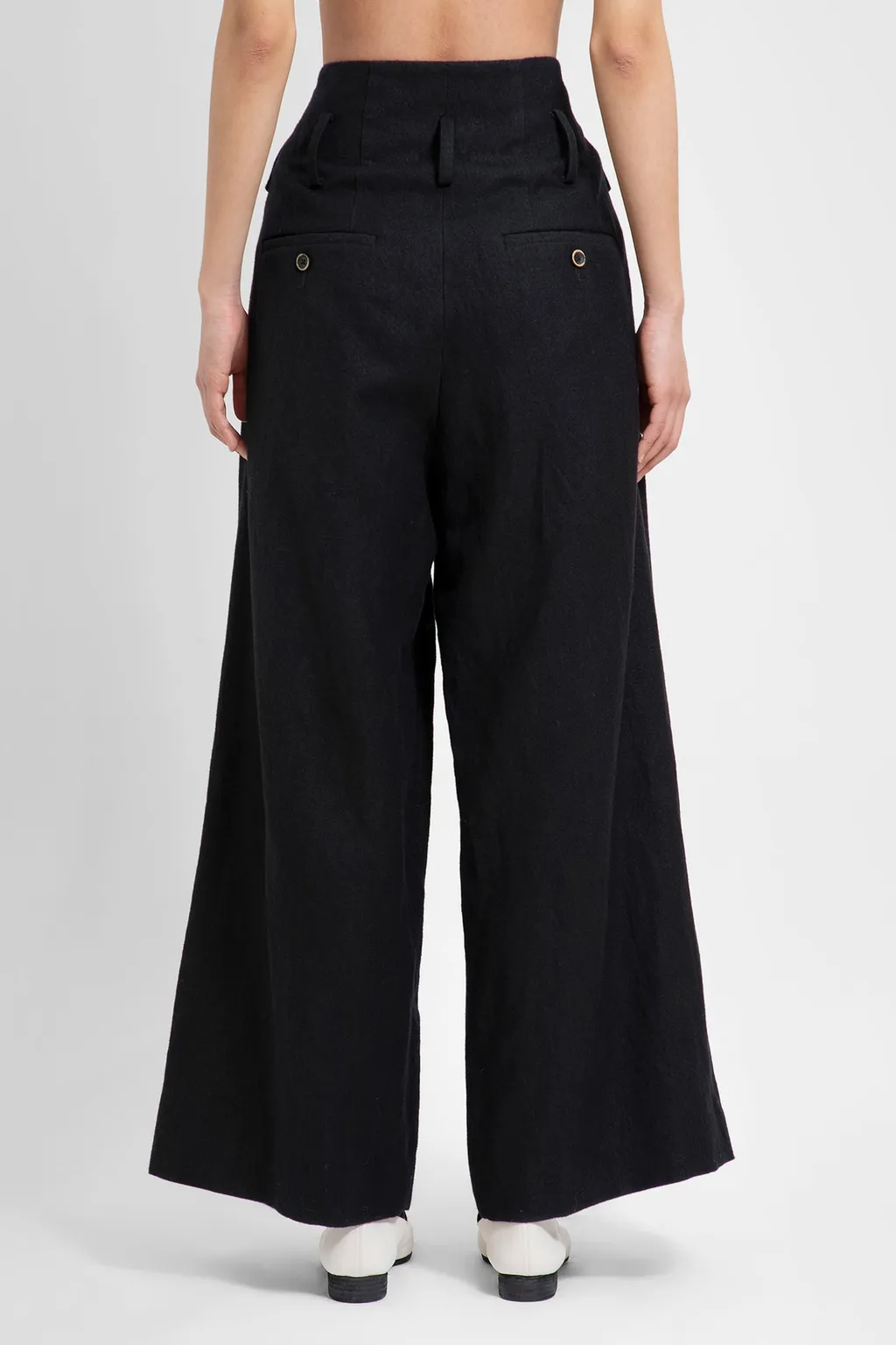 Wide-Leg Cropped Trousers