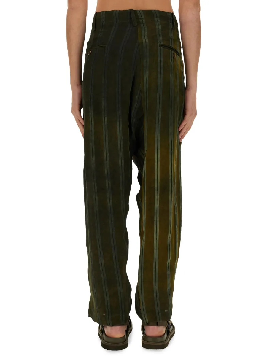 Drop-Crotch Tapered Trousers