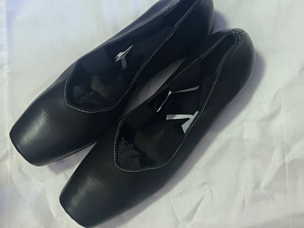 30Mm Square-Toe Ballerinas