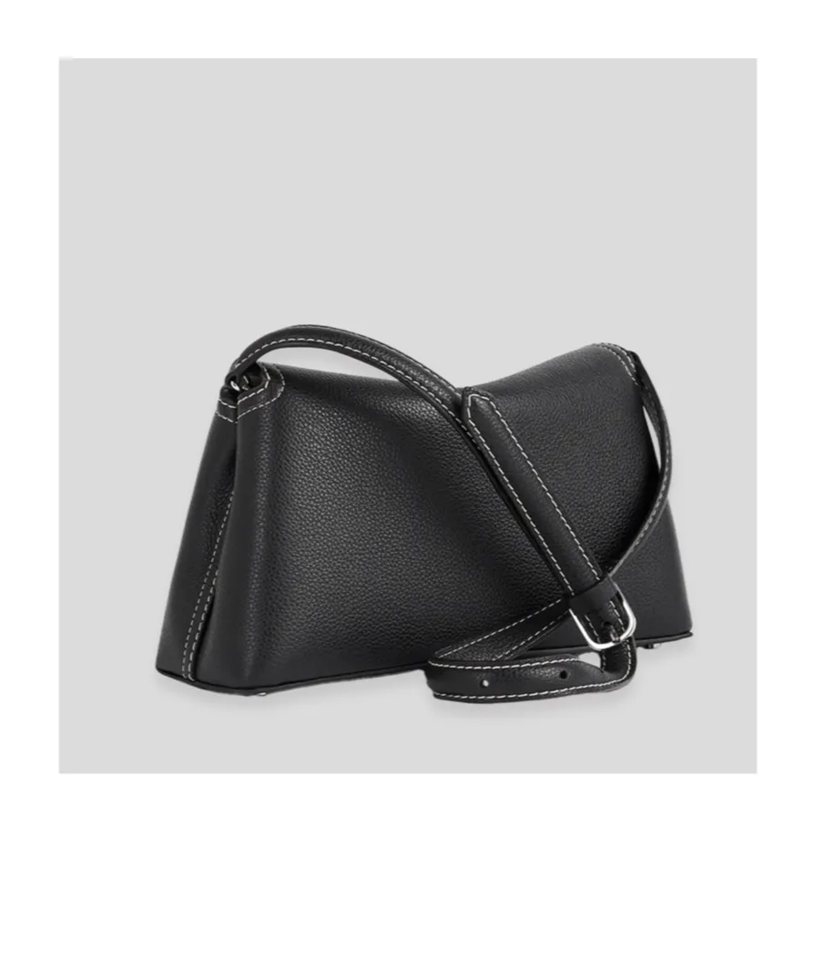 Logo Plaque Foldover Top Handle Bag