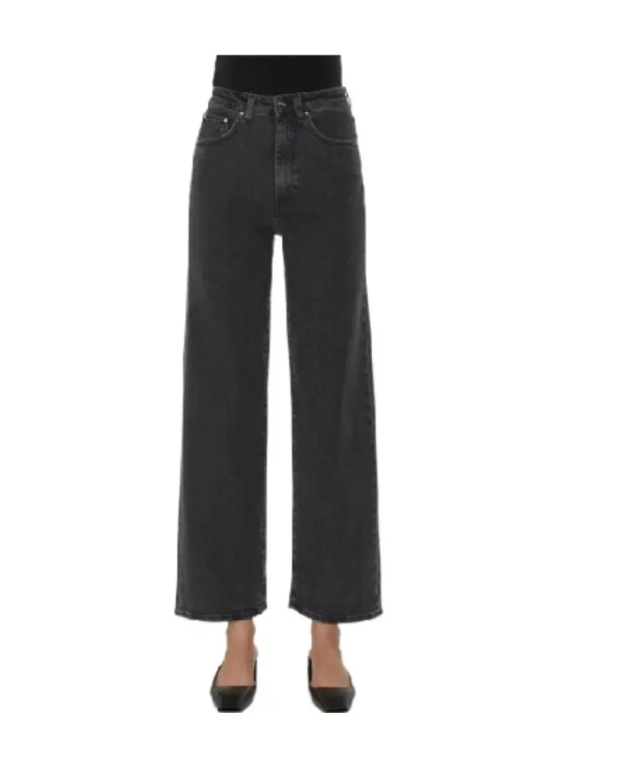 Cropped Wide Leg Jeans