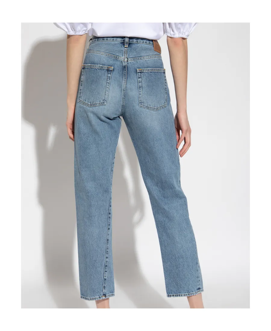High Waisted Cropped Jeans