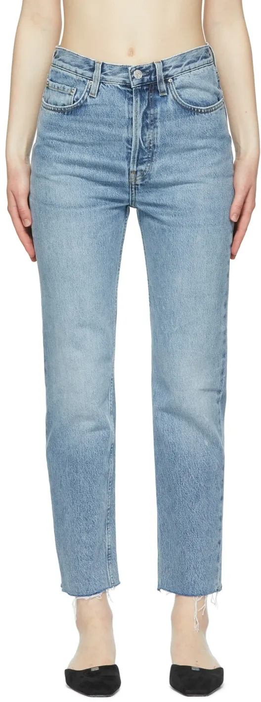 Classic-Cut Cropped Jeans