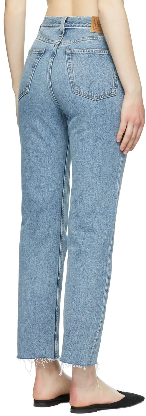 Classic-Cut Cropped Jeans