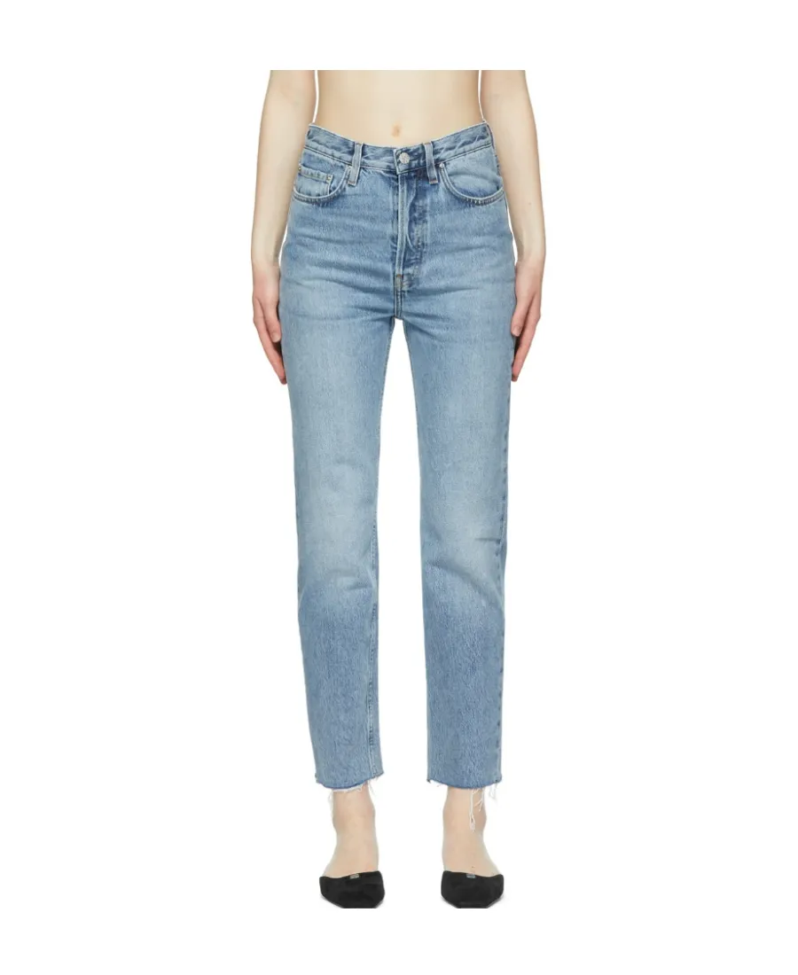Classic-Cut Cropped Jeans