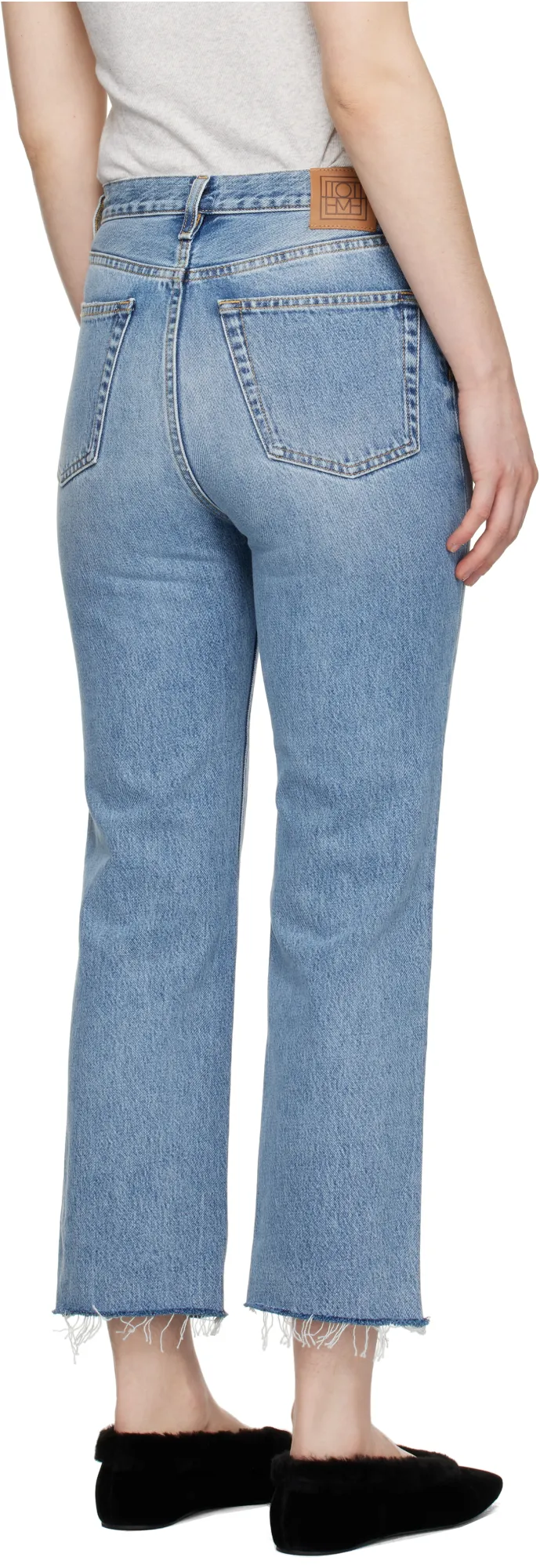 Classic-Cut Cropped Jeans