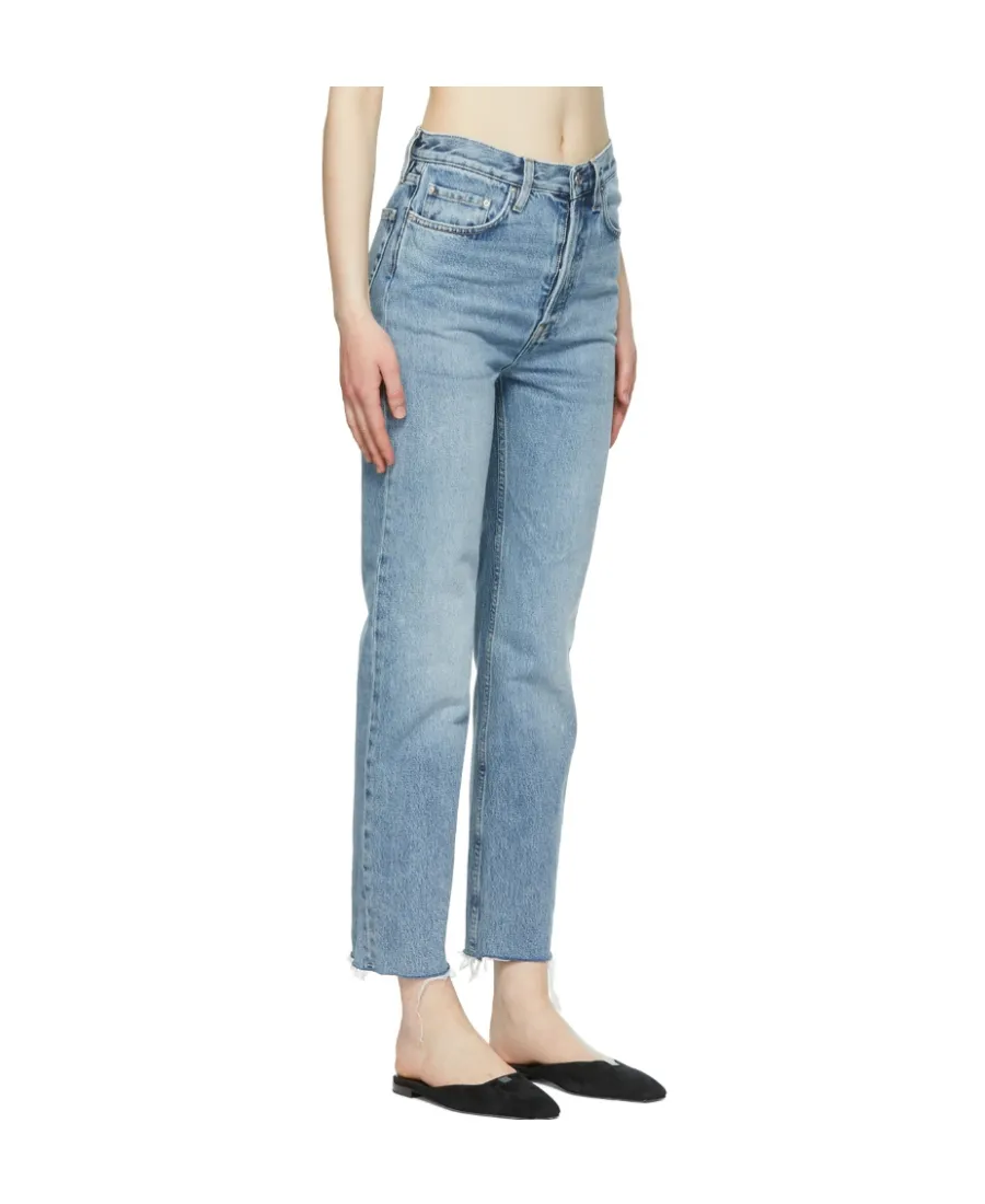 Classic-Cut Cropped Jeans