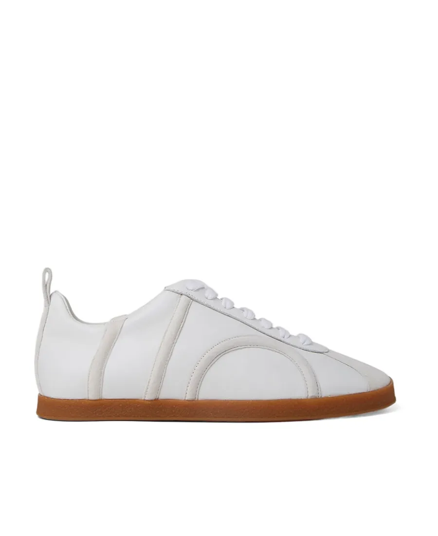 Round-Toe Lace-Up Sneakers