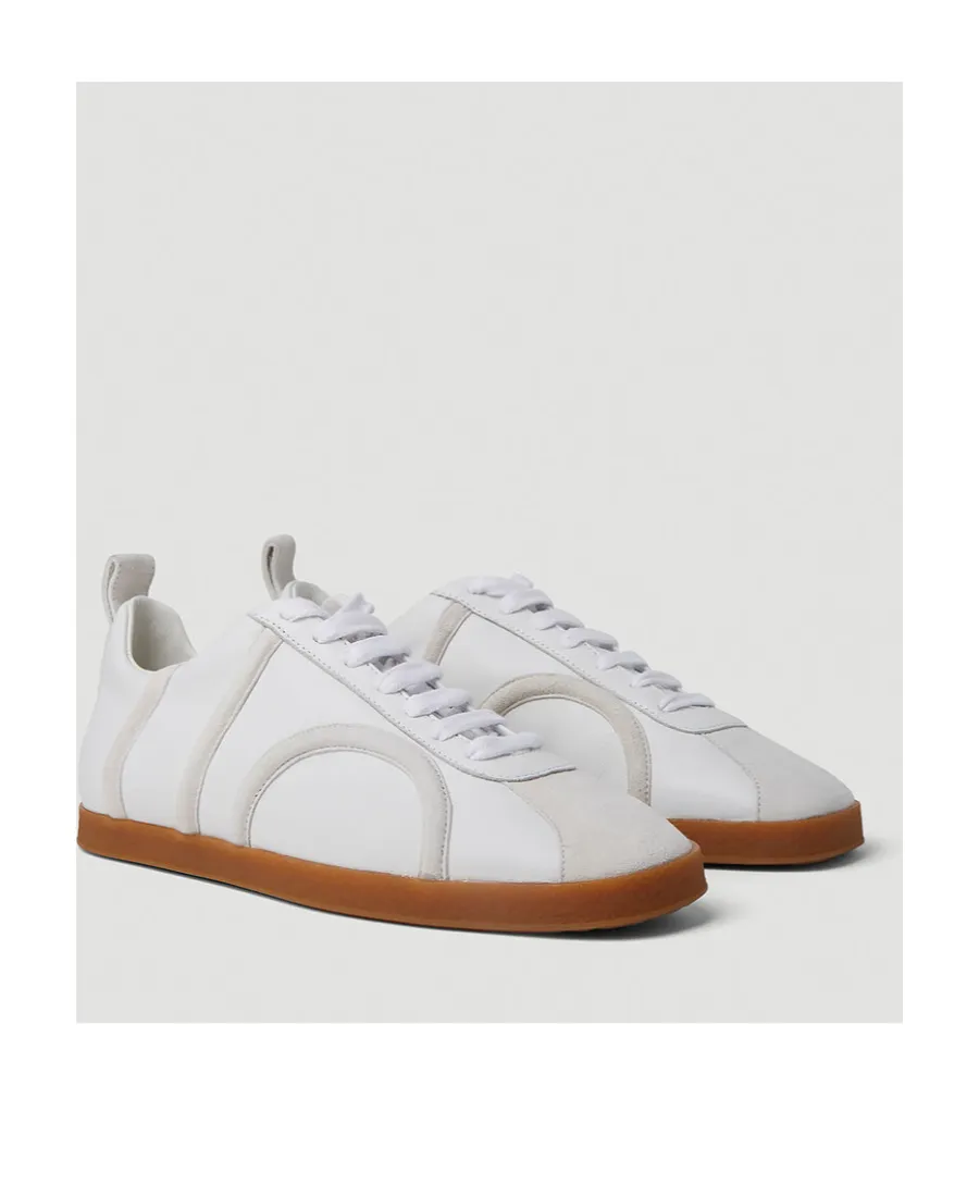 Round-Toe Lace-Up Sneakers