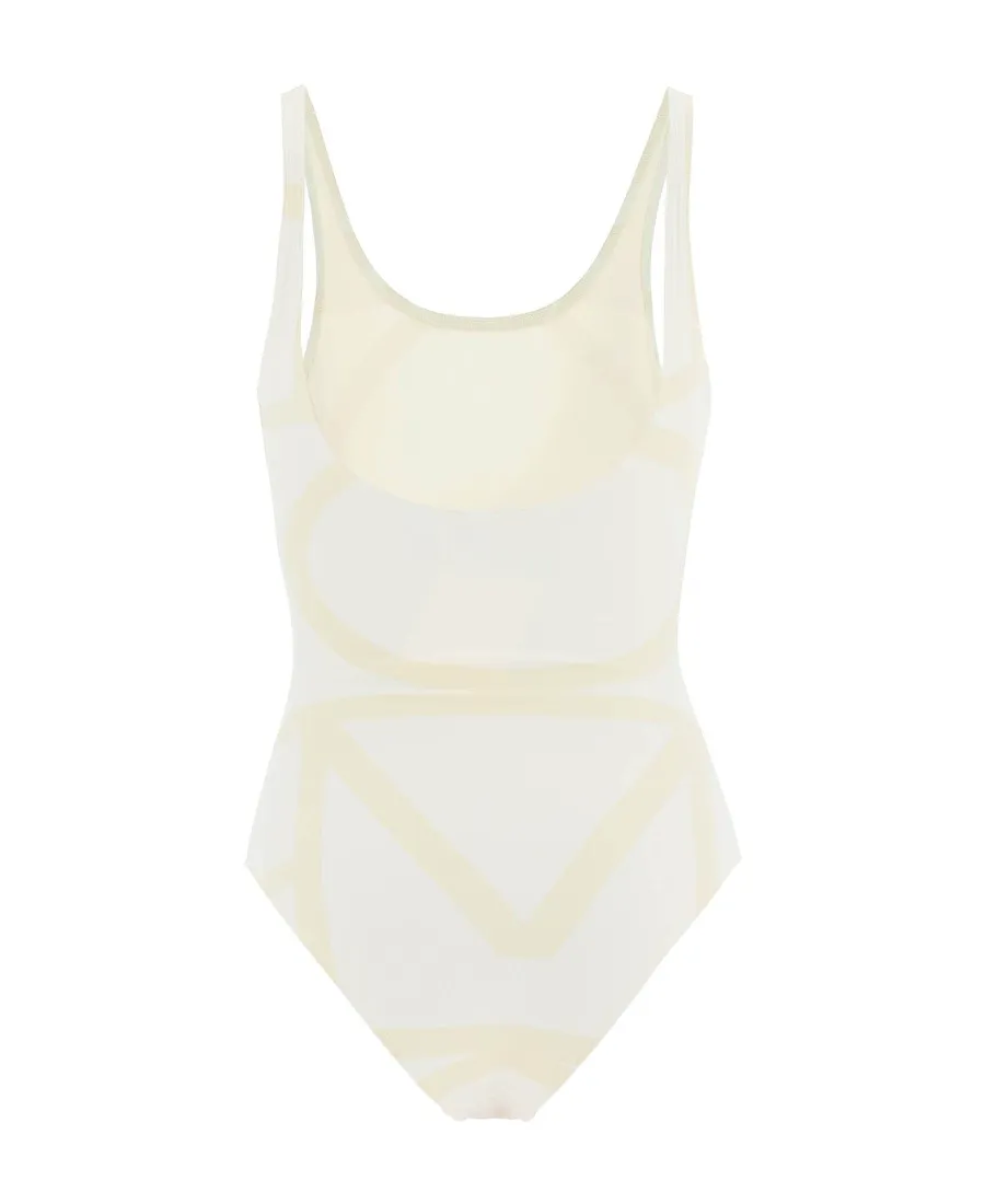 Sleeveless Crewneck Swimsuit