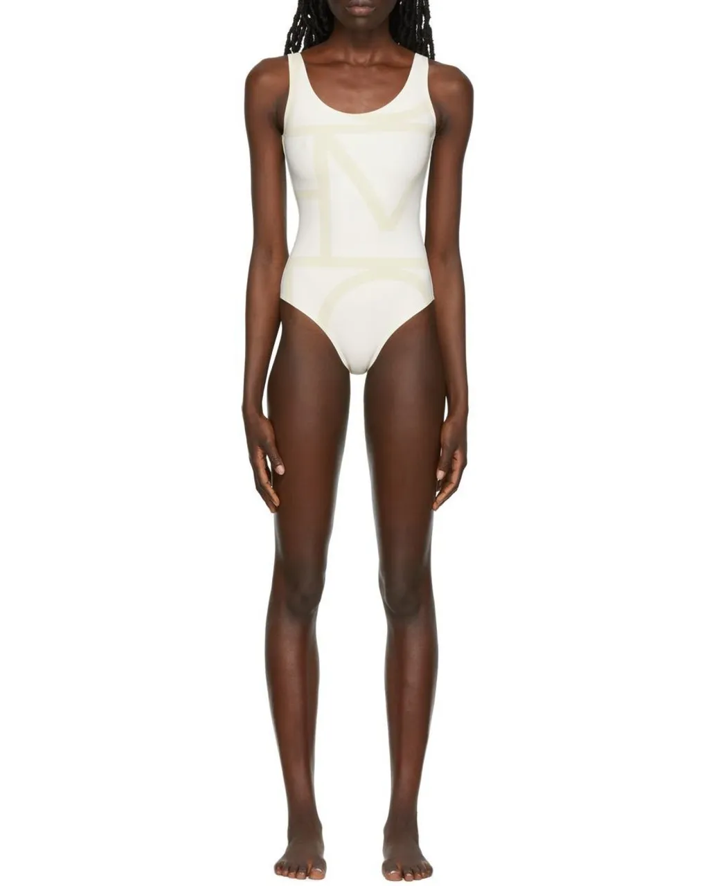 Sleeveless Crewneck Swimsuit