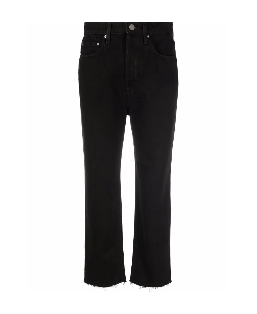 Cropped Straight-Leg Jeans