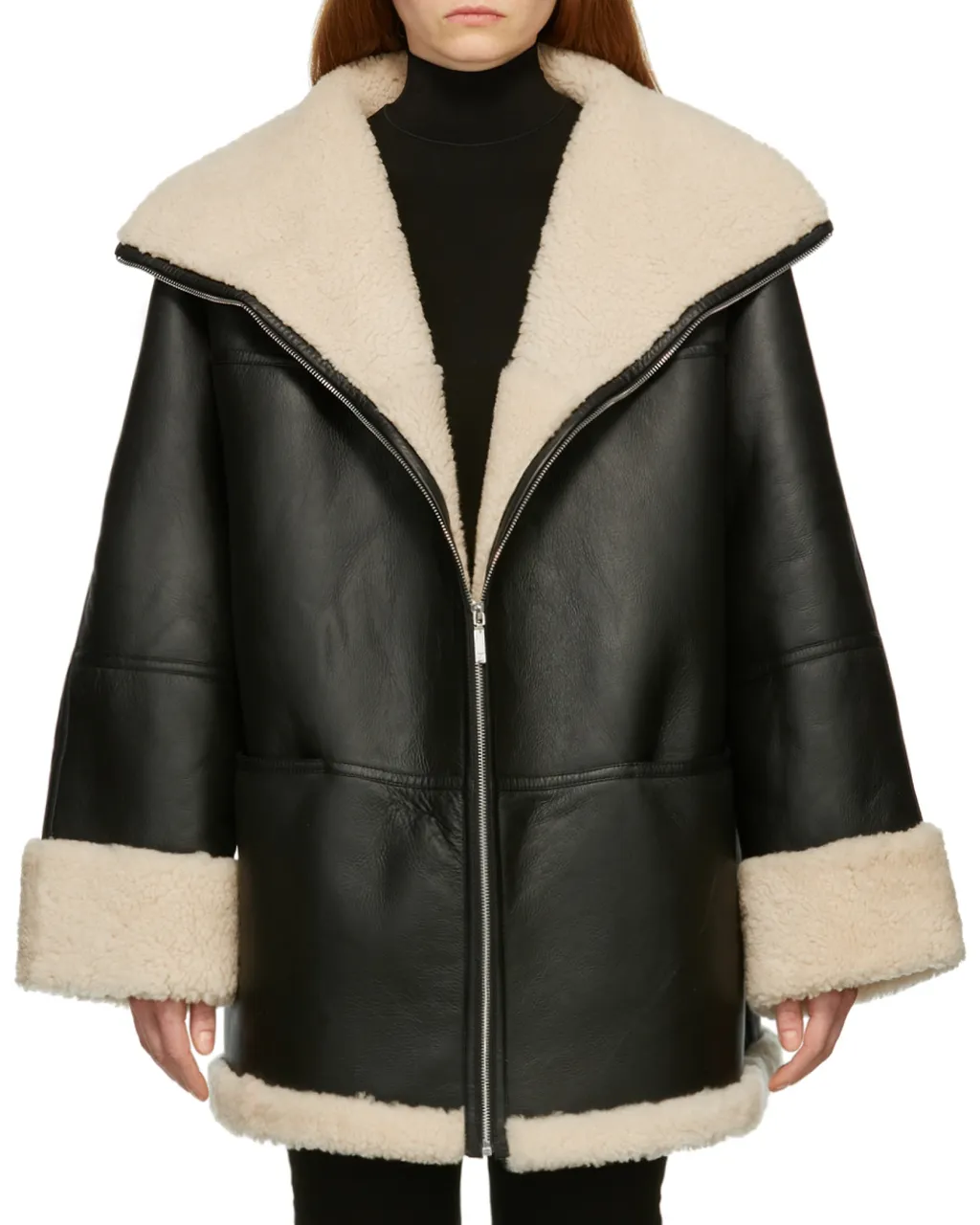 Logo Lapel Zipper Jacket