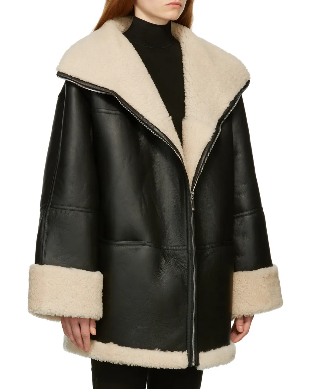 Logo Lapel Zipper Jacket