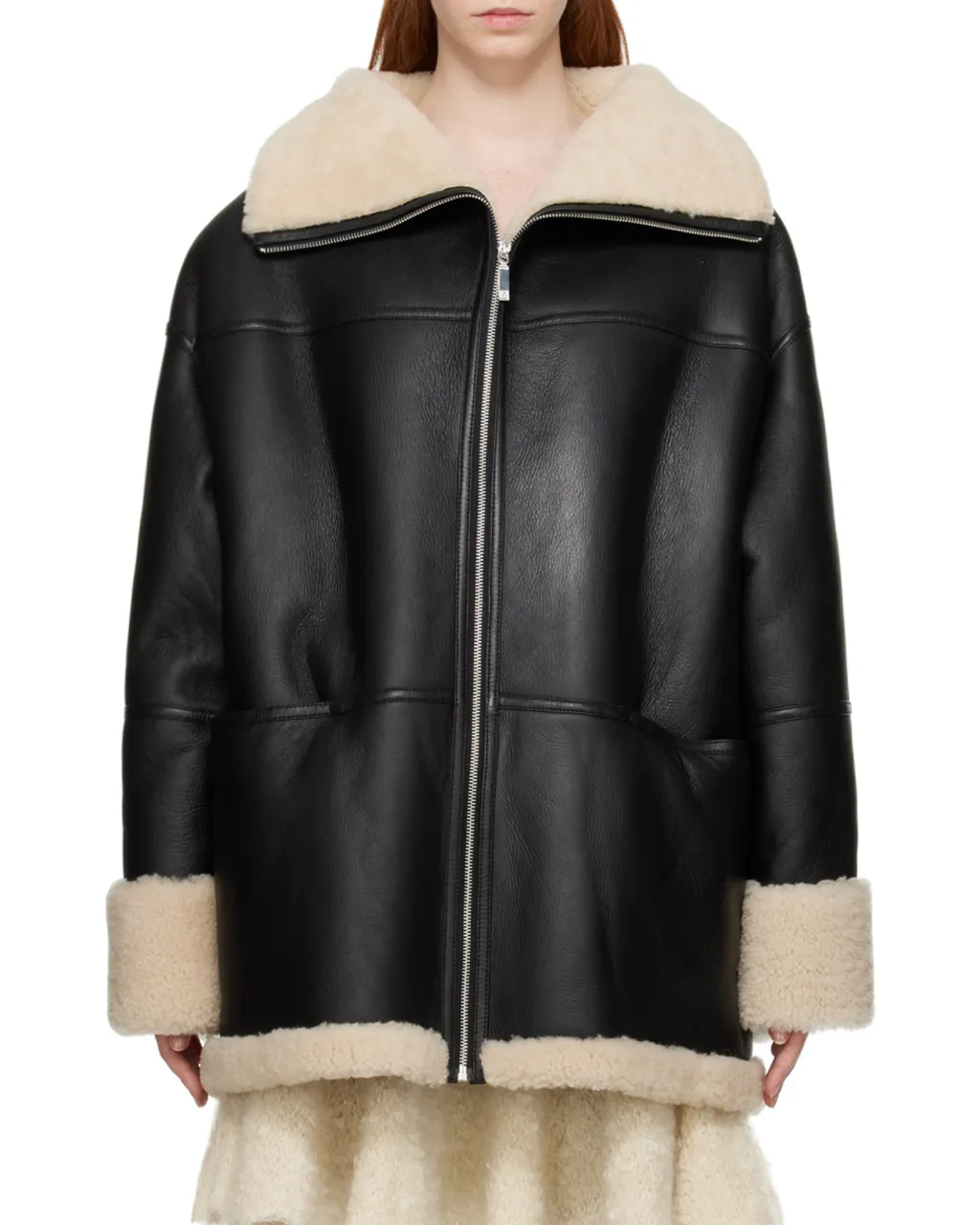 Logo Lapel Zipper Jacket