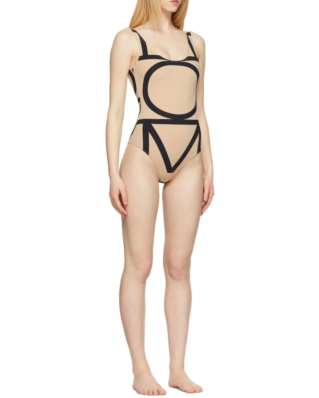 Sleeveless Crewneck Swimsuit