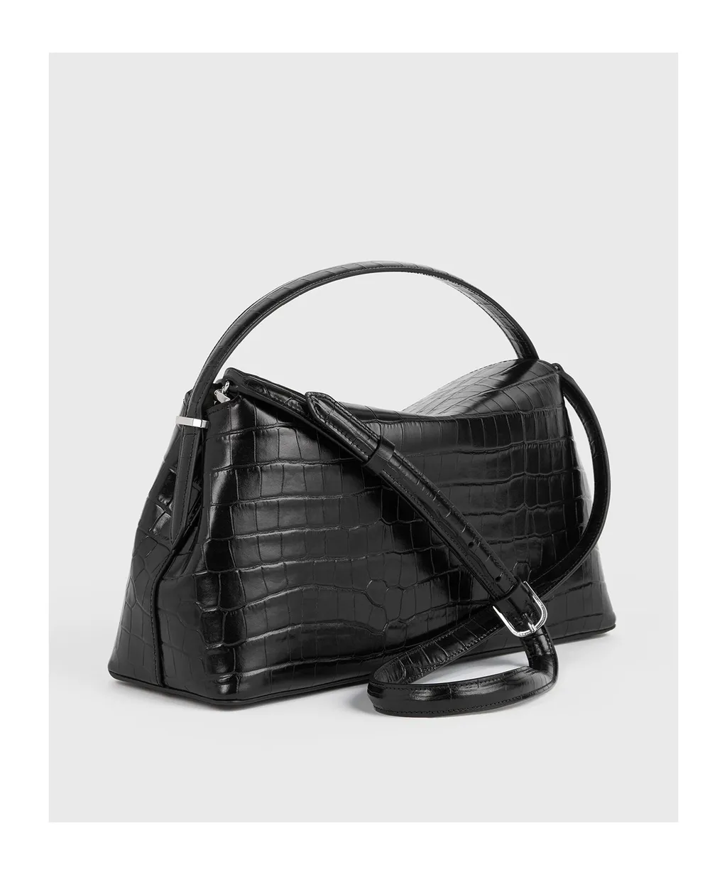 T-Lock Leather Tote Bag