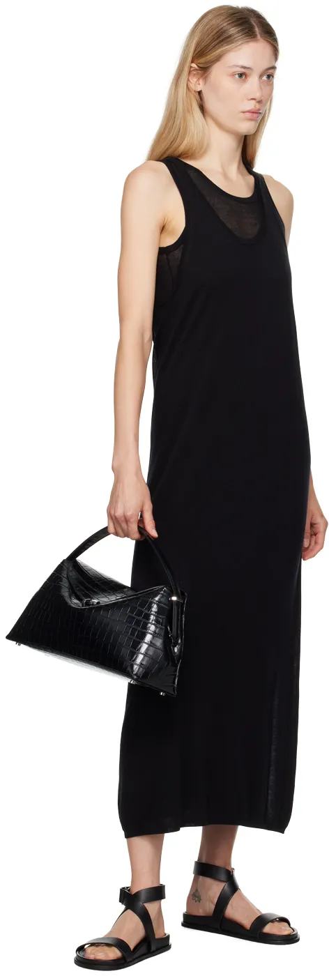 T-Lock Leather Tote Bag