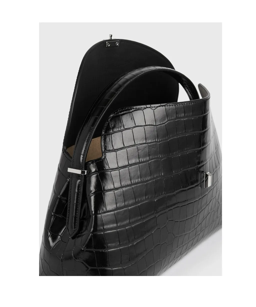 T-Lock Leather Tote Bag