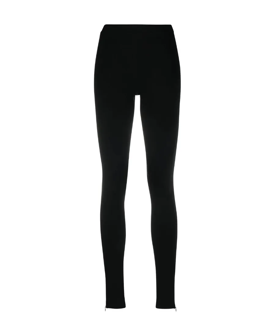 Zip Detailed Slim-Cut Leggings