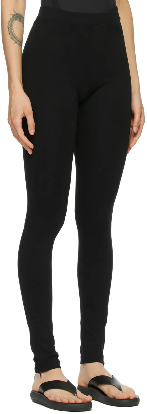 Zip Detailed Slim-Cut Leggings
