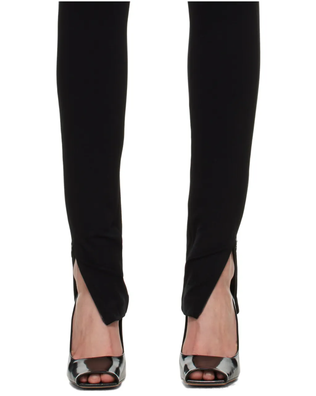 Zip Detailed Slim-Cut Leggings