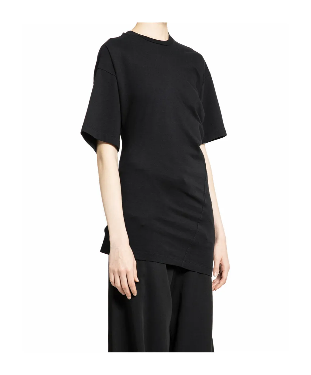 Crewneck Asymmetric Hem T-Shirt