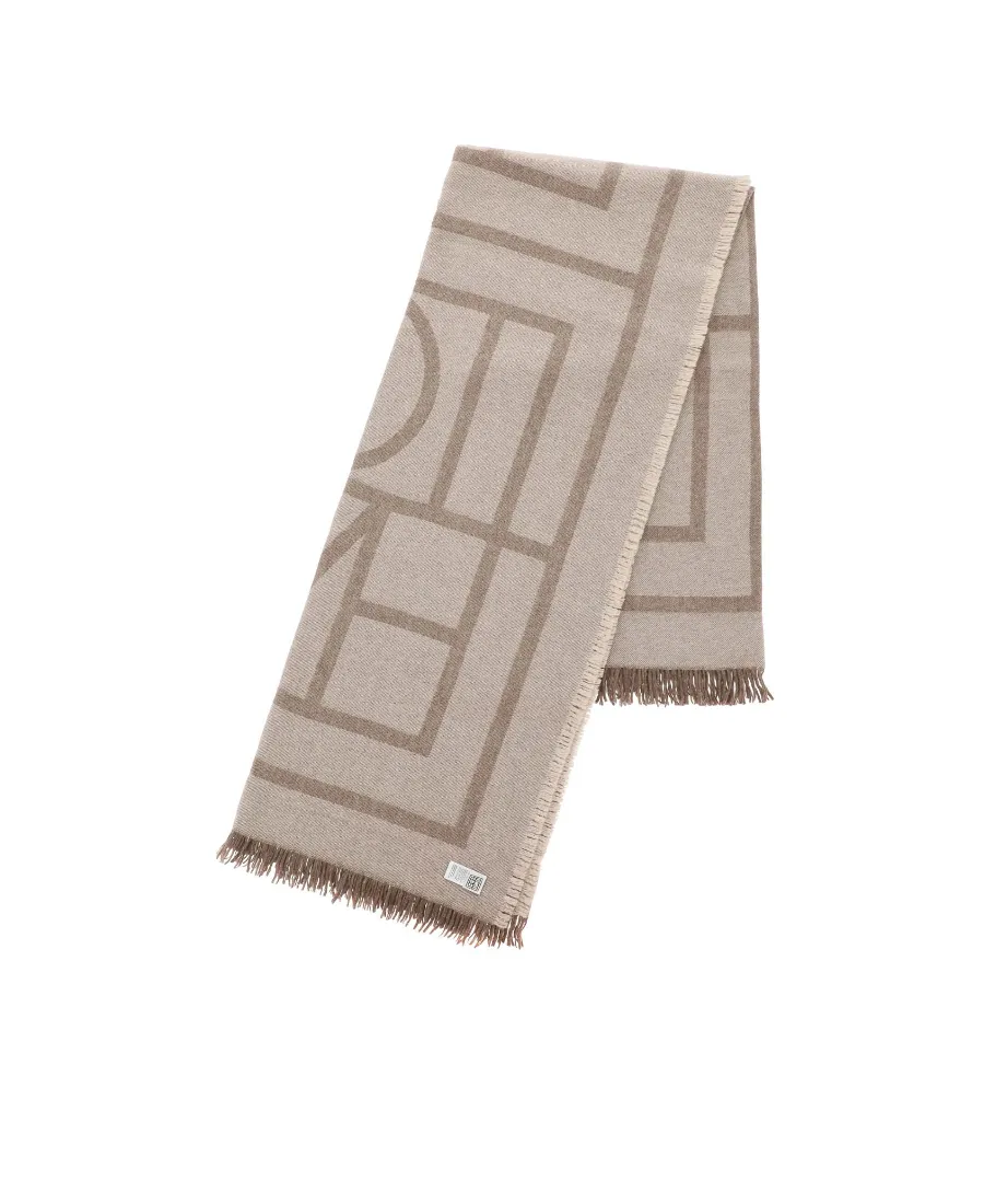 Monogram Knit Scarf
