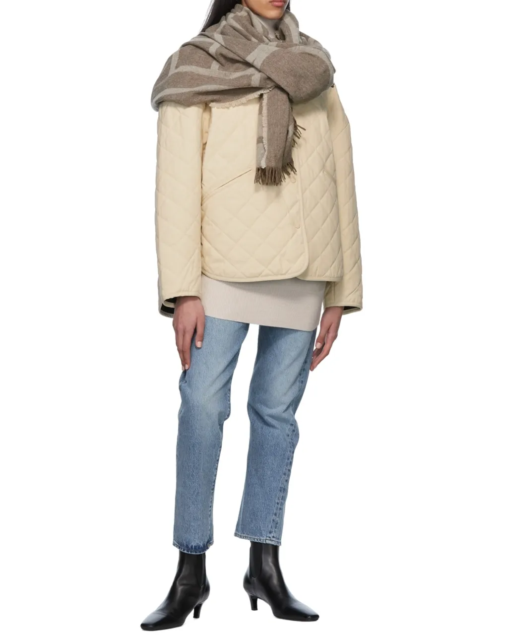 Monogram Knit Scarf