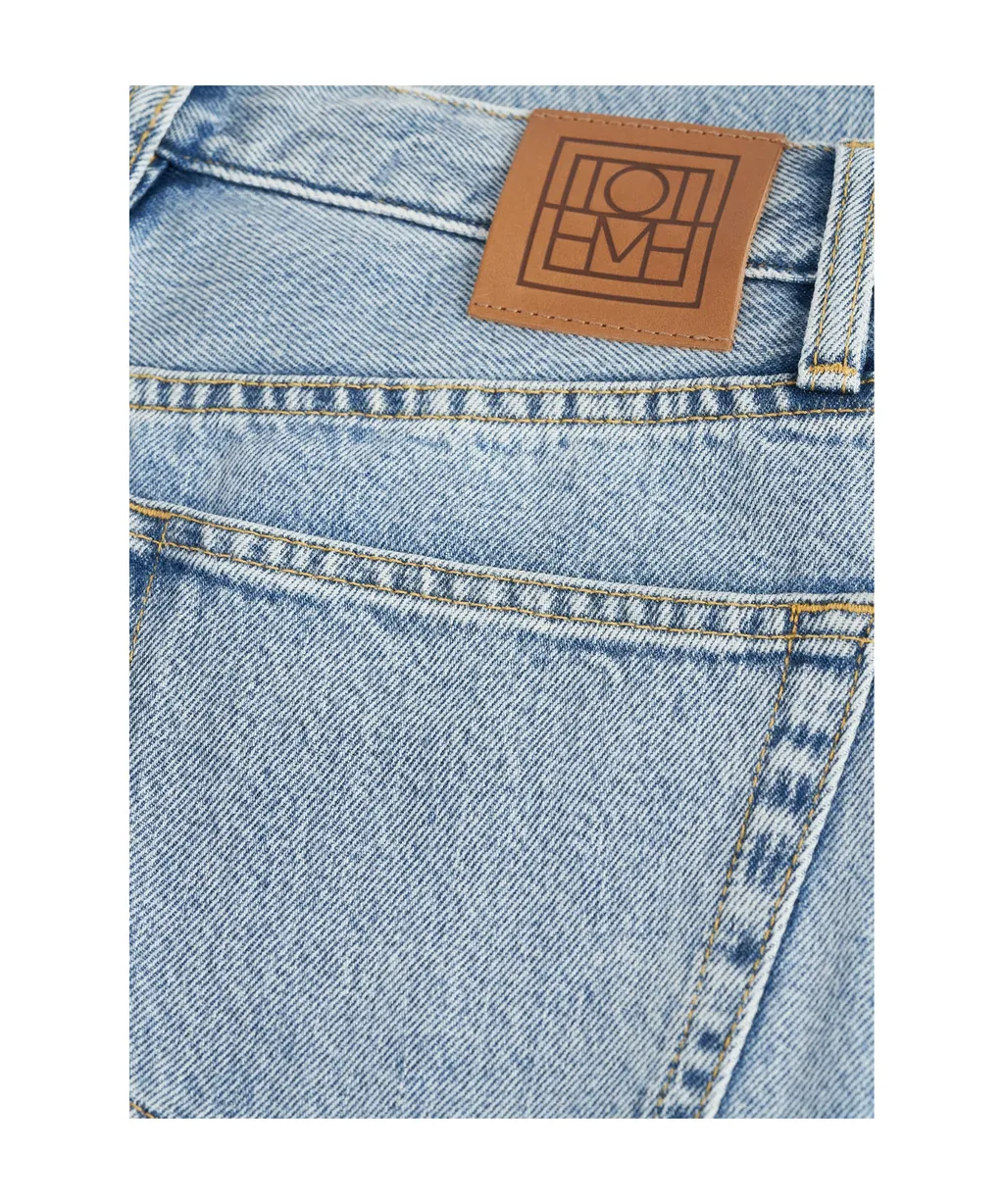 Mid-Rise Straight Leg Jeans