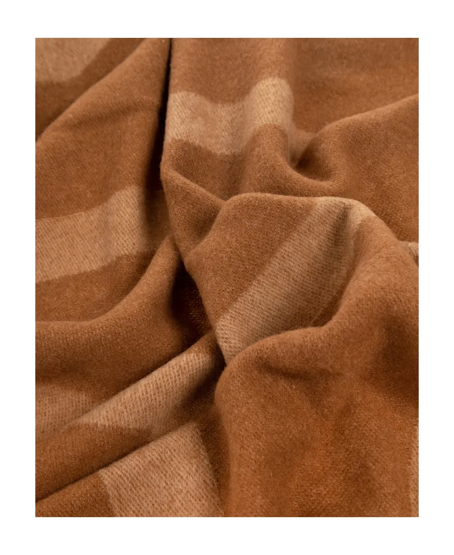 Monogram-Intarsia Fringed-Edge Scarf