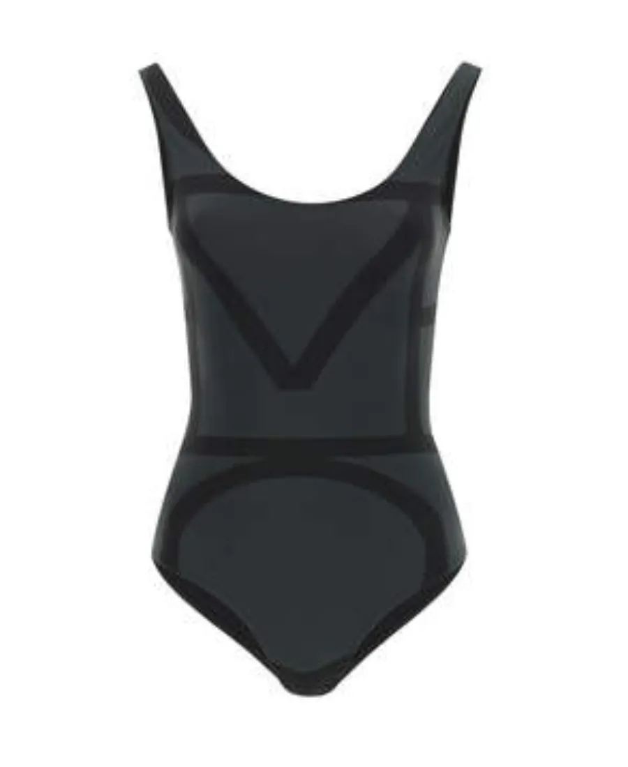 Sleeveless Crewneck Swimsuit
